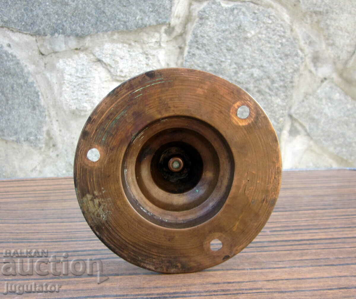 PSV Kingdom of Bulgaria military trench art candlestick bronze - 6 PSV Kingdom of Bulgaria military trench art candlestick bronze - 6