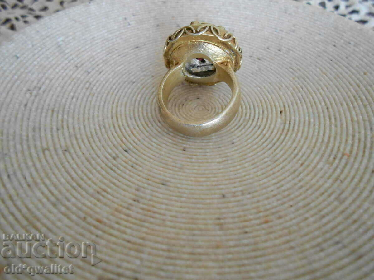 Delivery of RING, Silver 925, Ruby Topaz, gilding designer Delivery of RING, Silver 925, Ruby Topaz, gilding designer