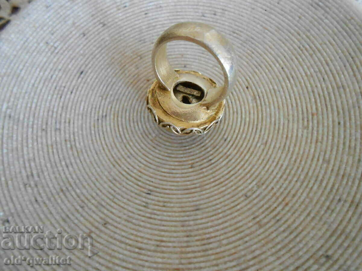 RING, Silver 925, Ruby Topaz, gilding designer - 6 RING, Silver 925, Ruby Topaz, gilding designer - 6