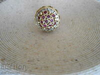 RING, Silver 925, Ruby Topaz, gilding designer