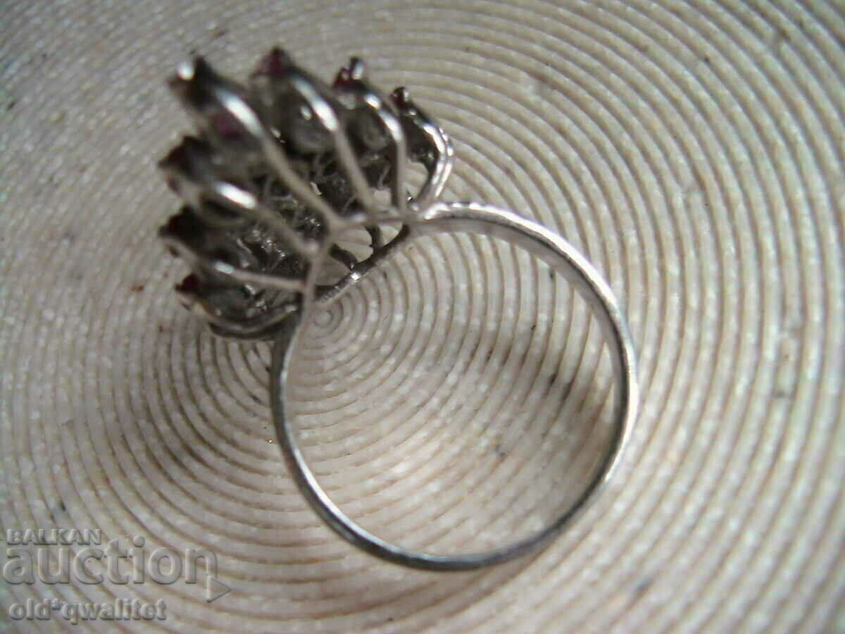 RING, Silver 925 with pink Sapphire / Sapphires - 7 RING, Silver 925 with pink Sapphire / Sapphires - 7