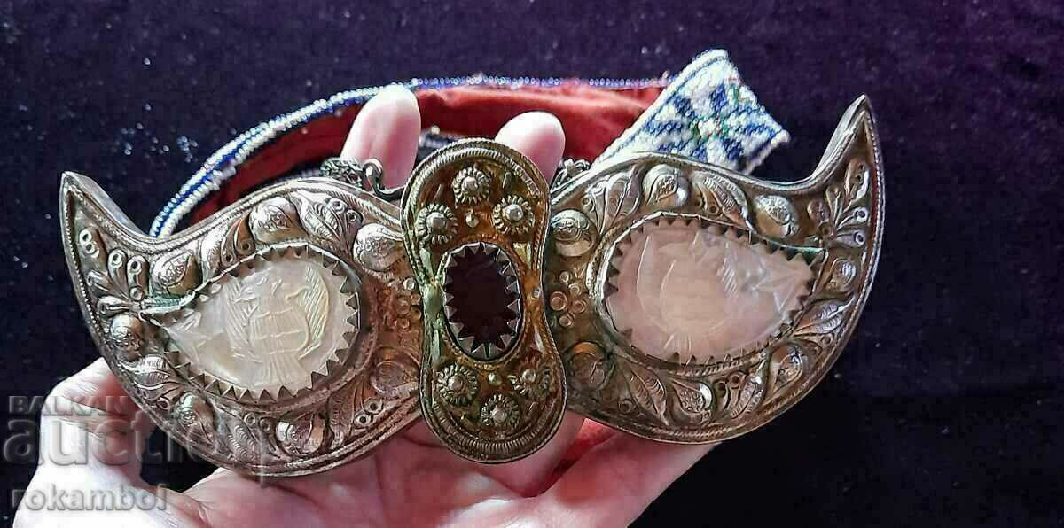 Authentic silver buckles with mother of pearl - 6 Authentic silver buckles with mother of pearl - 6