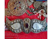 Authentic silver buckles with mother of pearl