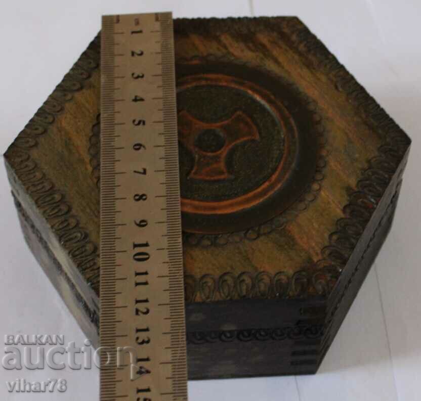 Auction  Old wooden box