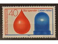 Germania 1974 Medicină / Donare de sânge MNH
