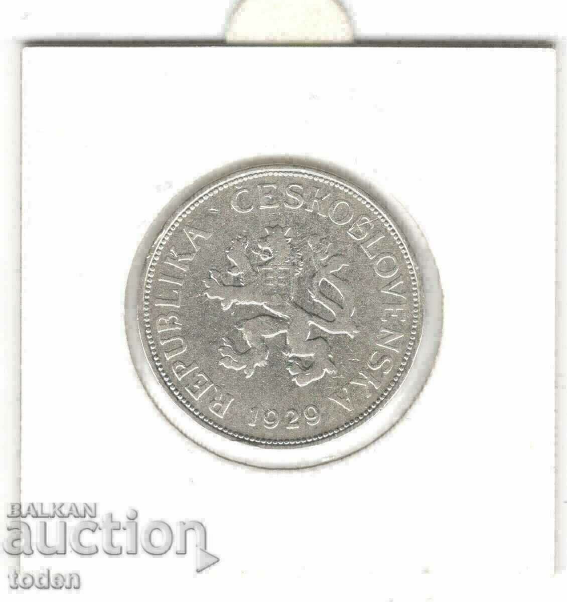 Δημοπρασία +Czechoslovakia-5 Korún-1929-KM# 11-Silver