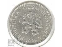 +Czechoslovakia-5 Korún-1929-KM# 11-Silver