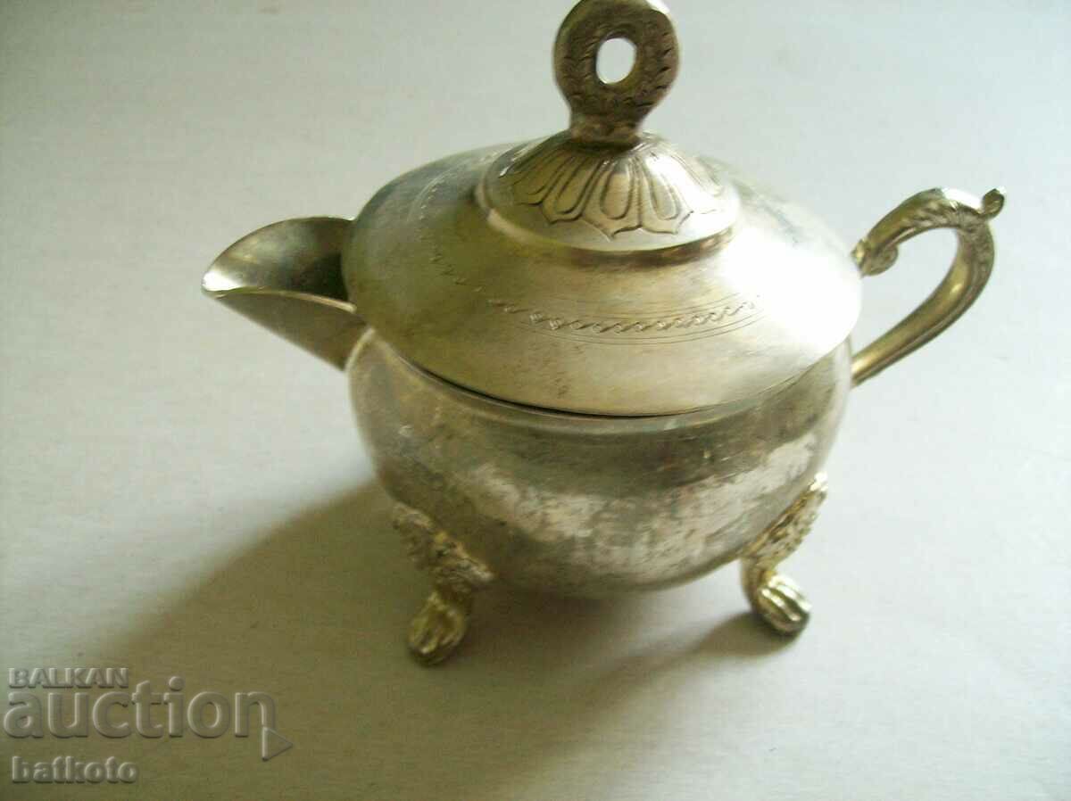 Auction Very nice old silver plated set Auction Very nice old silver plated set