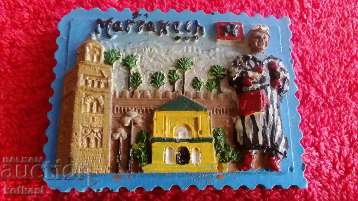 Delivery of Souvenir, embossed Fridge Magnet city in Morocco Delivery of Souvenir, embossed Fridge Magnet city in Morocco