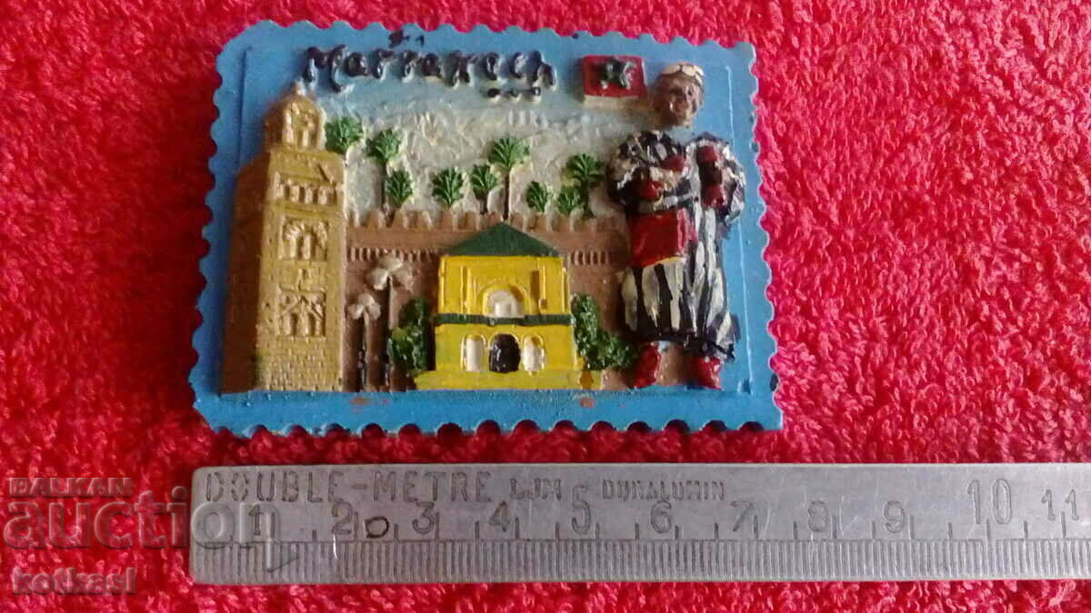 Souvenir, embossed Fridge Magnet city in Morocco Souvenir, embossed Fridge Magnet city in Morocco