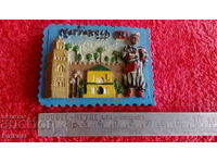 Souvenir, embossed Fridge Magnet city in Morocco