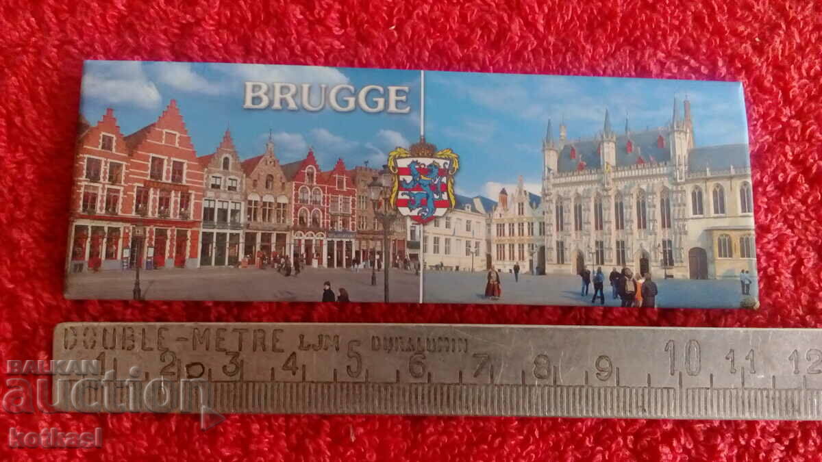 Сувенир Магнит за хладилник Брюге гр. в Белгия