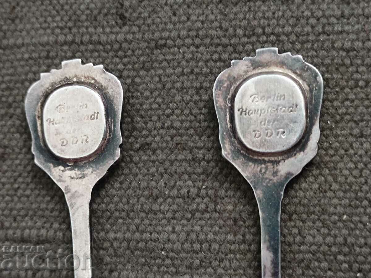 Silver-plated spoons Berlin DDR Kropp 40 - 5 Silver-plated spoons Berlin DDR Kropp 40 - 5