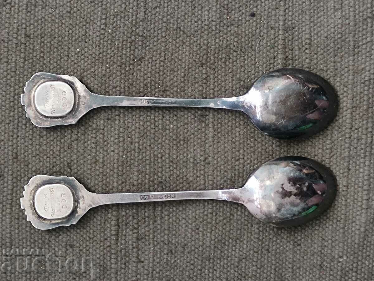 Silver-plated spoons Berlin DDR Kropp 40 - 6 Silver-plated spoons Berlin DDR Kropp 40 - 6