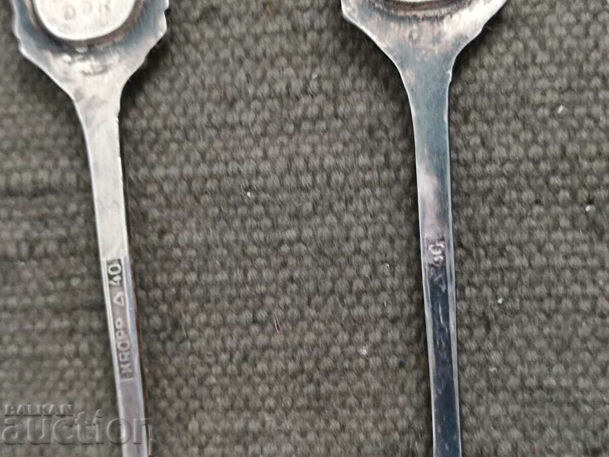 Silver-plated spoons Berlin DDR Kropp 40 - 7 Silver-plated spoons Berlin DDR Kropp 40 - 7