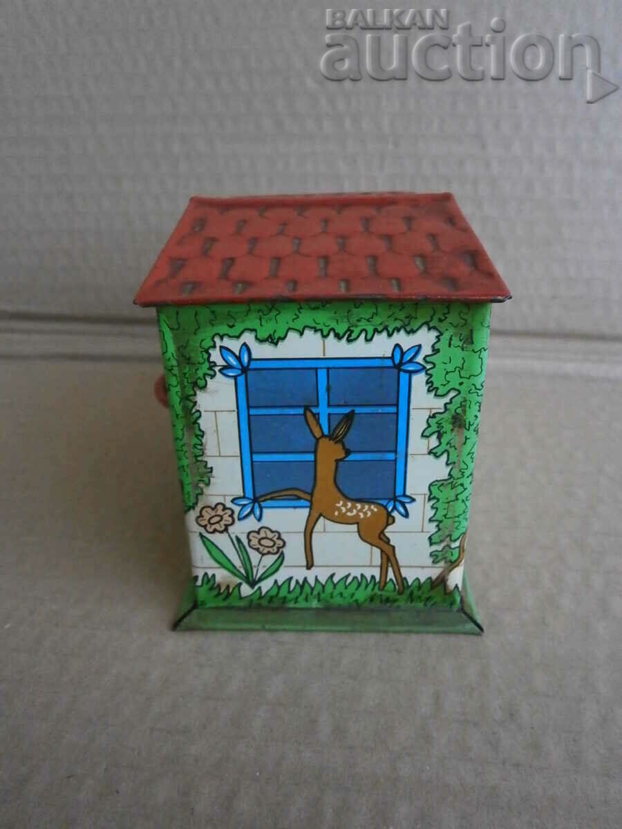 Παιδικό τσίγκινο παιχνίδι ταμιευτηρίου 70s ρετρό - 5 Παιδικό τσίγκινο παιχνίδι ταμιευτηρίου 70s ρετρό - 5