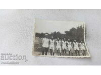 Photo Ruse Officers and six athletes 1934