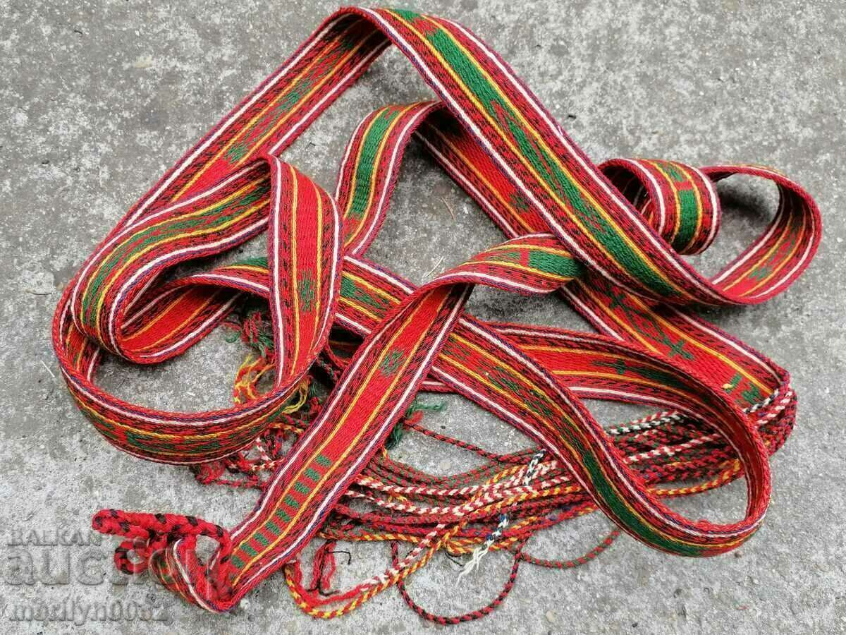 Auction Old hand-knitted belt 4.10 meters belt belt costume Auction Old hand-knitted belt 4.10 meters belt belt costume