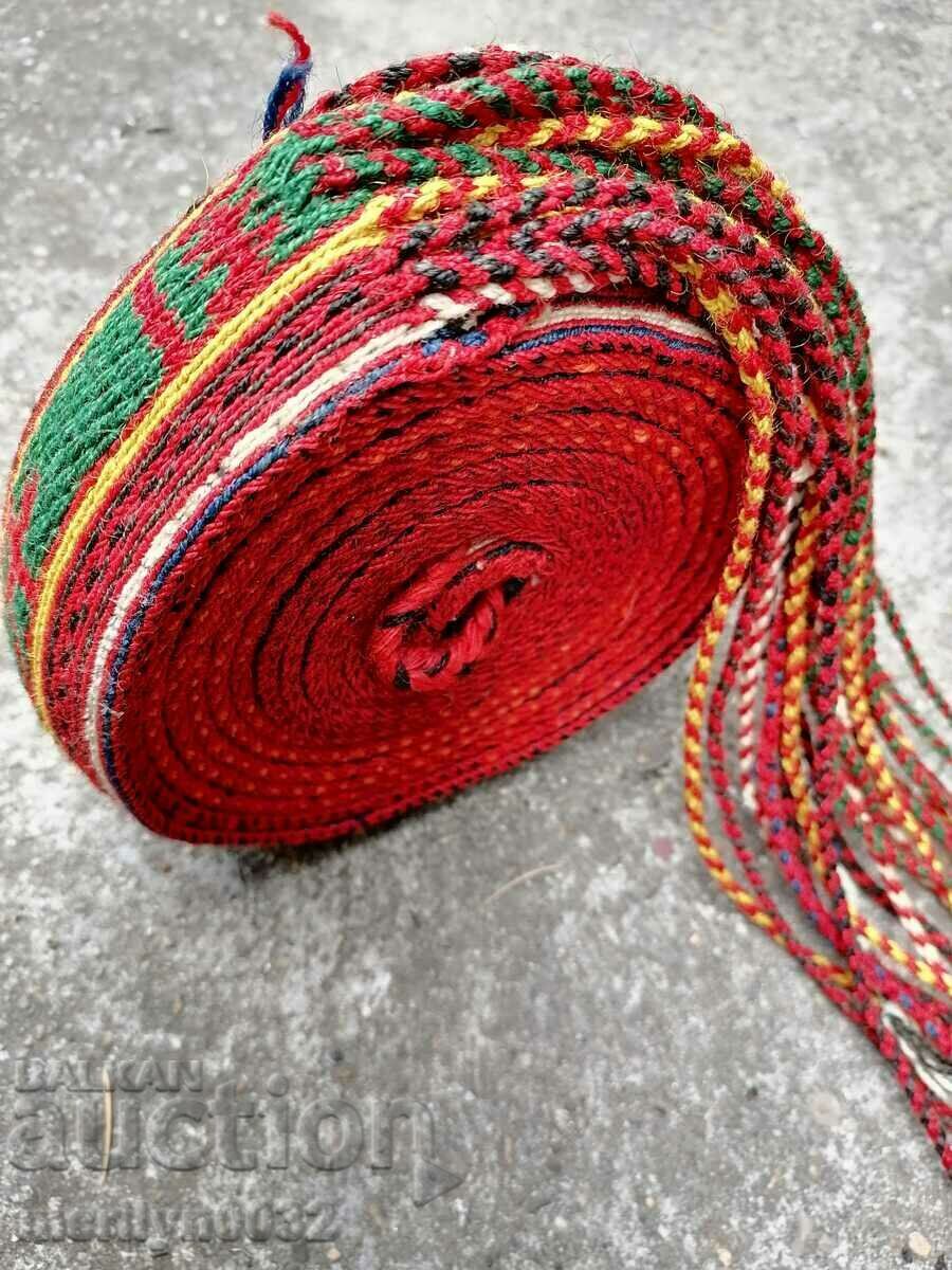 Old hand-knitted belt 4.10 meters belt belt costume
