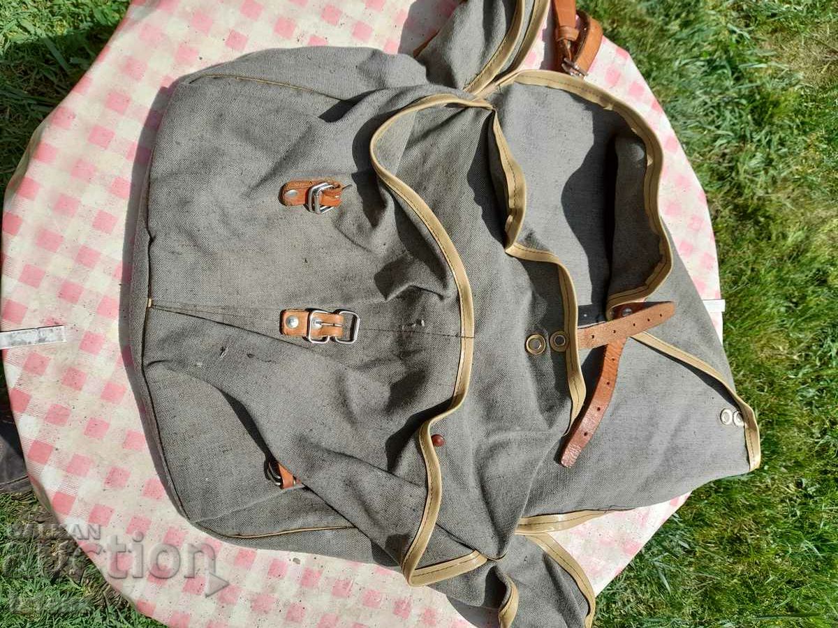 Delivery of An old canvas bag Delivery of An old canvas bag