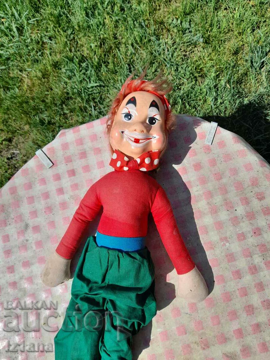Old doll, clown with price 25.00 BGN | € 12.78 Old doll, clown with price 25.00 BGN | € 12.78