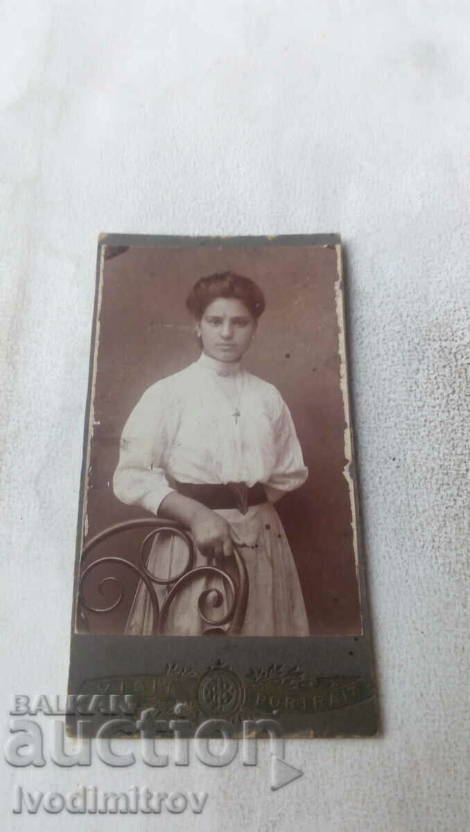 Φωτογραφία της Sofia Young girl 1902 Cardboard