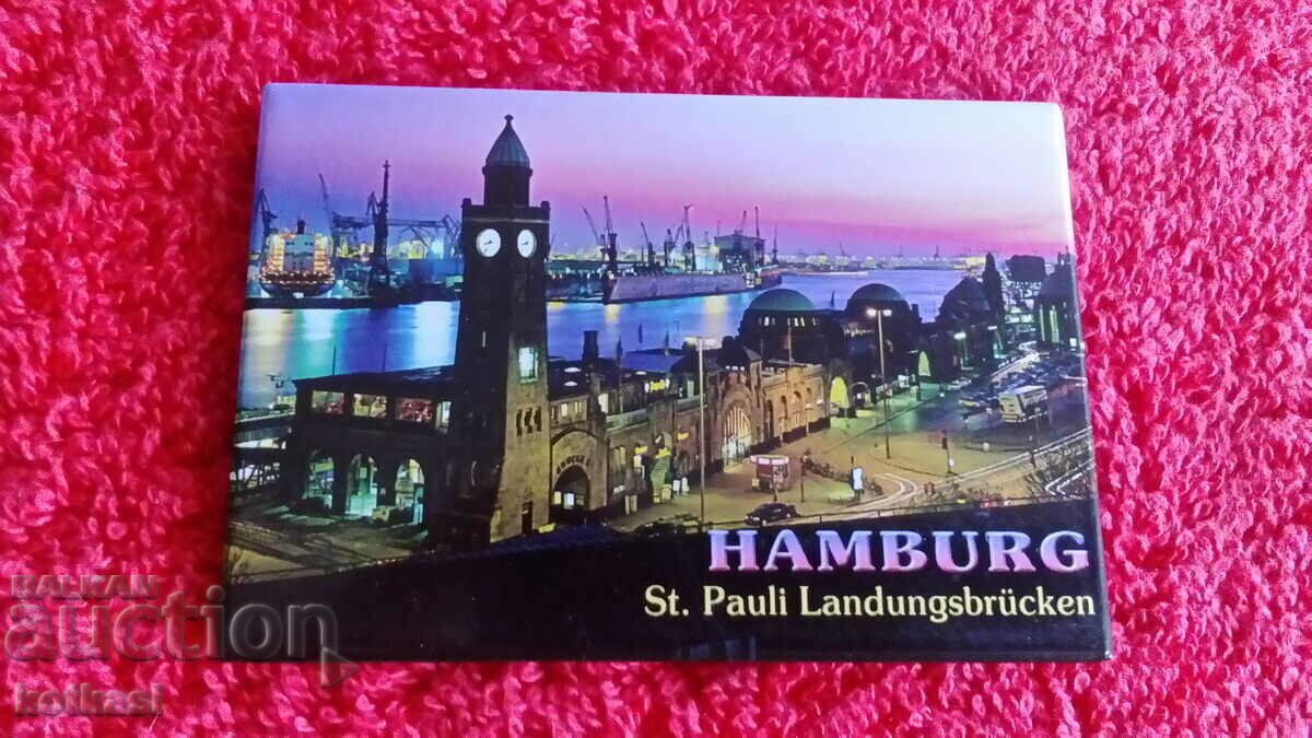 Souvenir Fridge Magnet Germany Hamburg - 5