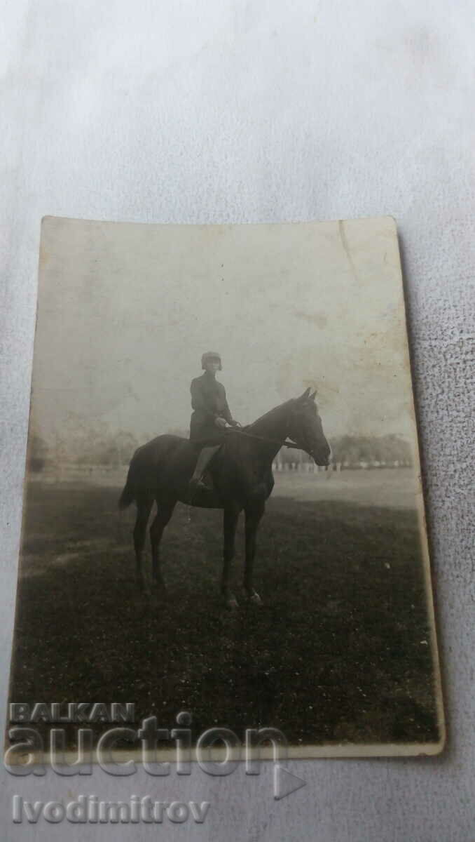 Photo Young girl on a horse 1930