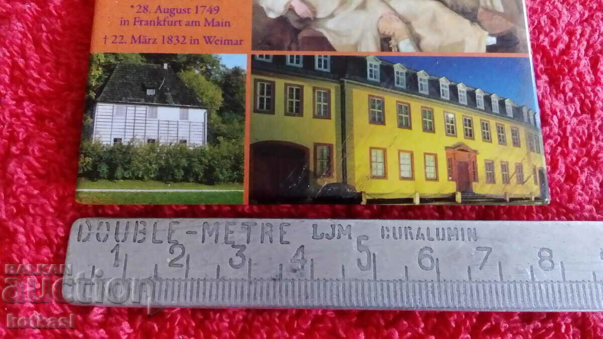 Souvenir Fridge Magnet Germany Goethe with price 8.50 BGN | € 4.35 Souvenir Fridge Magnet Germany Goethe with price 8.50 BGN | € 4.35