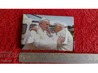 Souvenir Fridge Magnet Both Popes Benedict and Francis