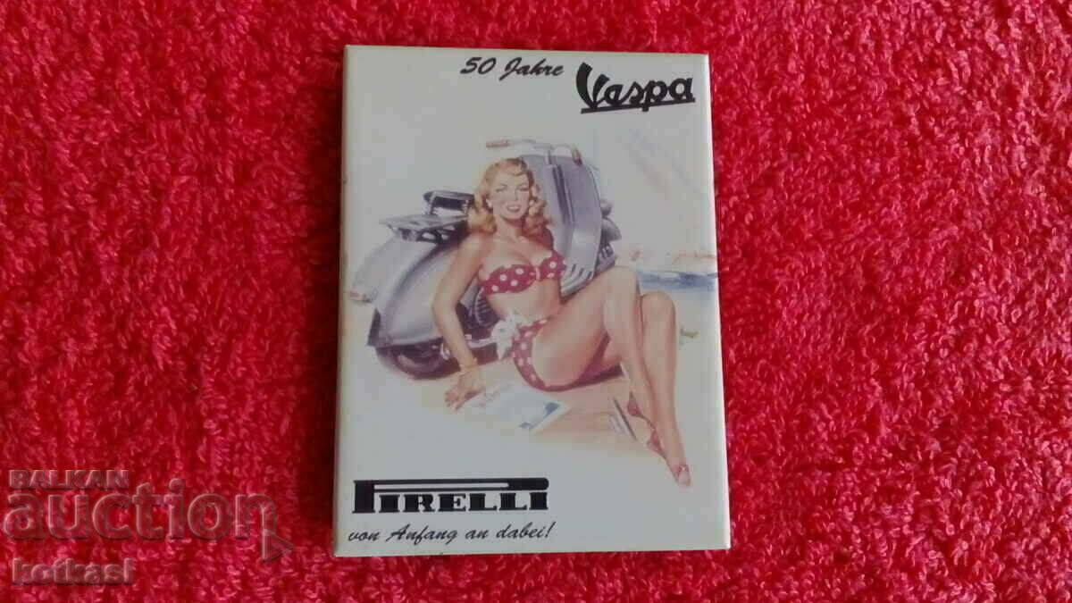 Souvenir Magnet refrigerator woman erotica Pirelli PIRELLI VESPA - 6