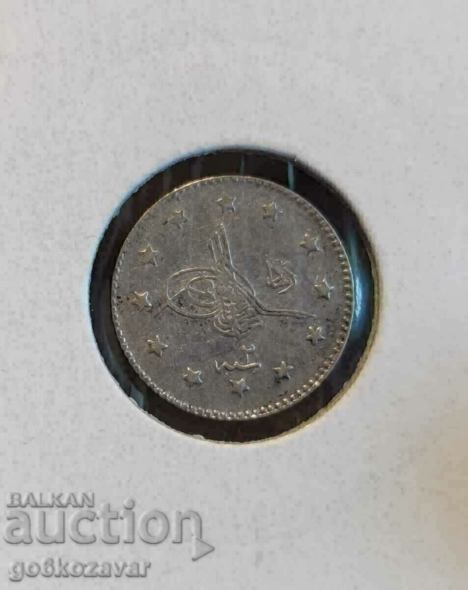 Ottoman Empire 1 Korush 1327-1909 Silver Cefra 2! RR with price 30.00 BGN | € 15.34 Ottoman Empire 1 Korush 1327-1909 Silver Cefra 2! RR with price 30.00 BGN | € 15.34
