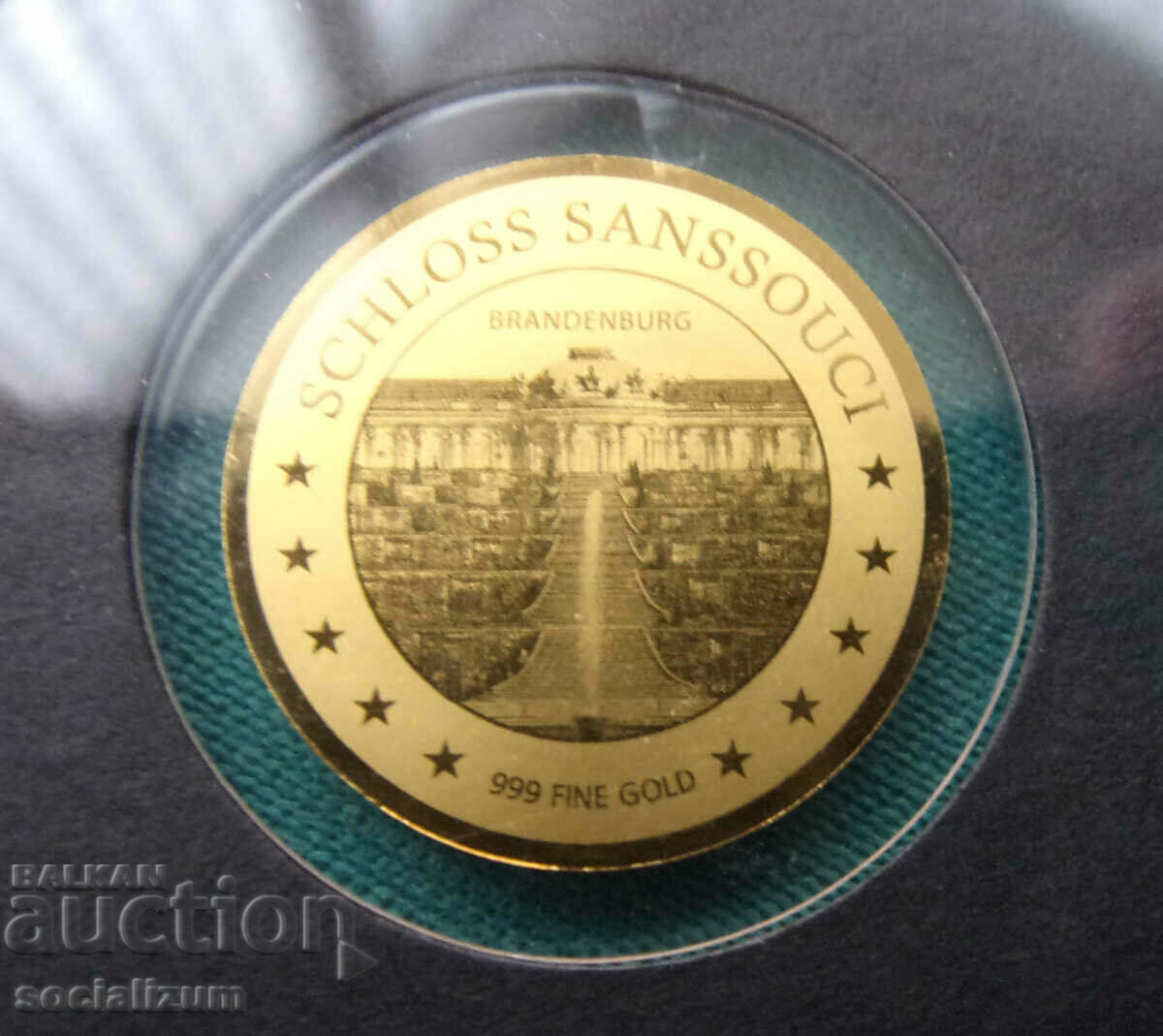 Ciad-3000 franc-aur-999 eșantion-certificat UNC PROOF Rar cu preț € 28.12 | 55.00 BGN Ciad-3000 franc-aur-999 eșantion-certificat UNC PROOF Rar cu preț € 28.12 | 55.00 BGN