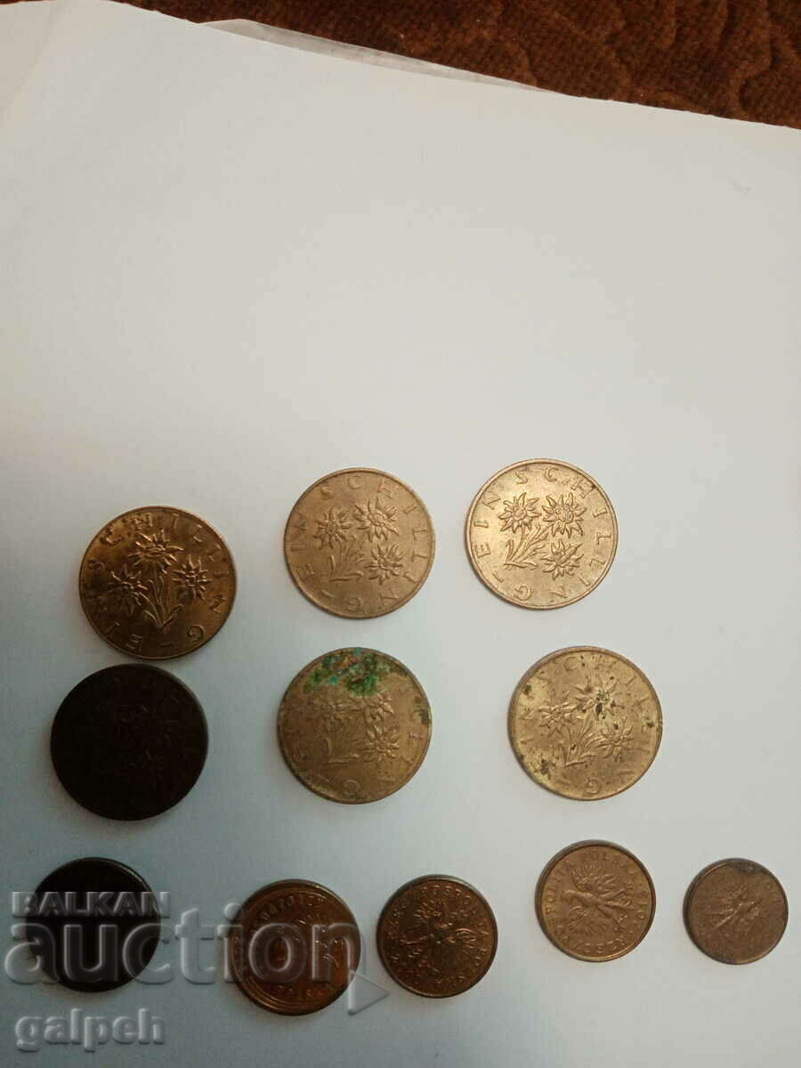 СМЕСЕН ЛОТ МОНЕТИ - 26 бр. - 3,5 лв. - 5 СМЕСЕН ЛОТ МОНЕТИ - 26 бр. - 3,5 лв. - 5