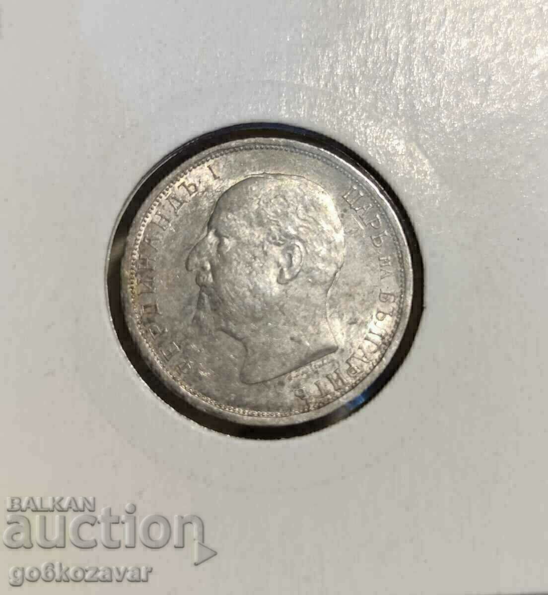 Δημοπρασία Βουλγαρία 1 λεβ 1913 Ασήμι UNC