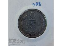 Letonia 2 lats 1925 Argint!