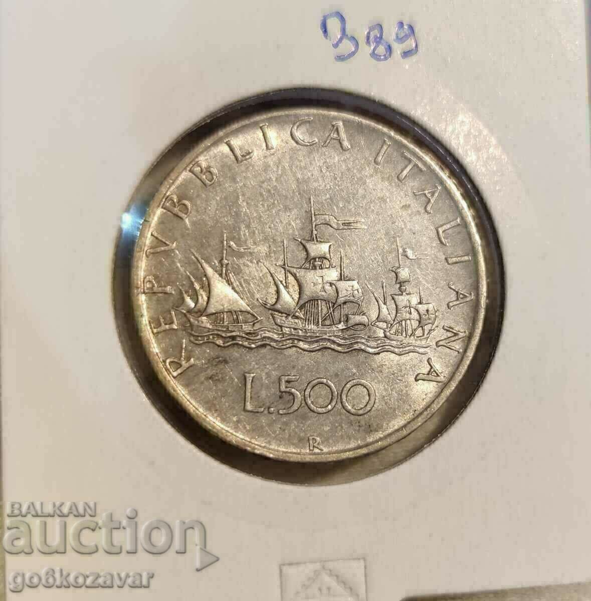 Italy 500 pounds 1958-2001 Silver!