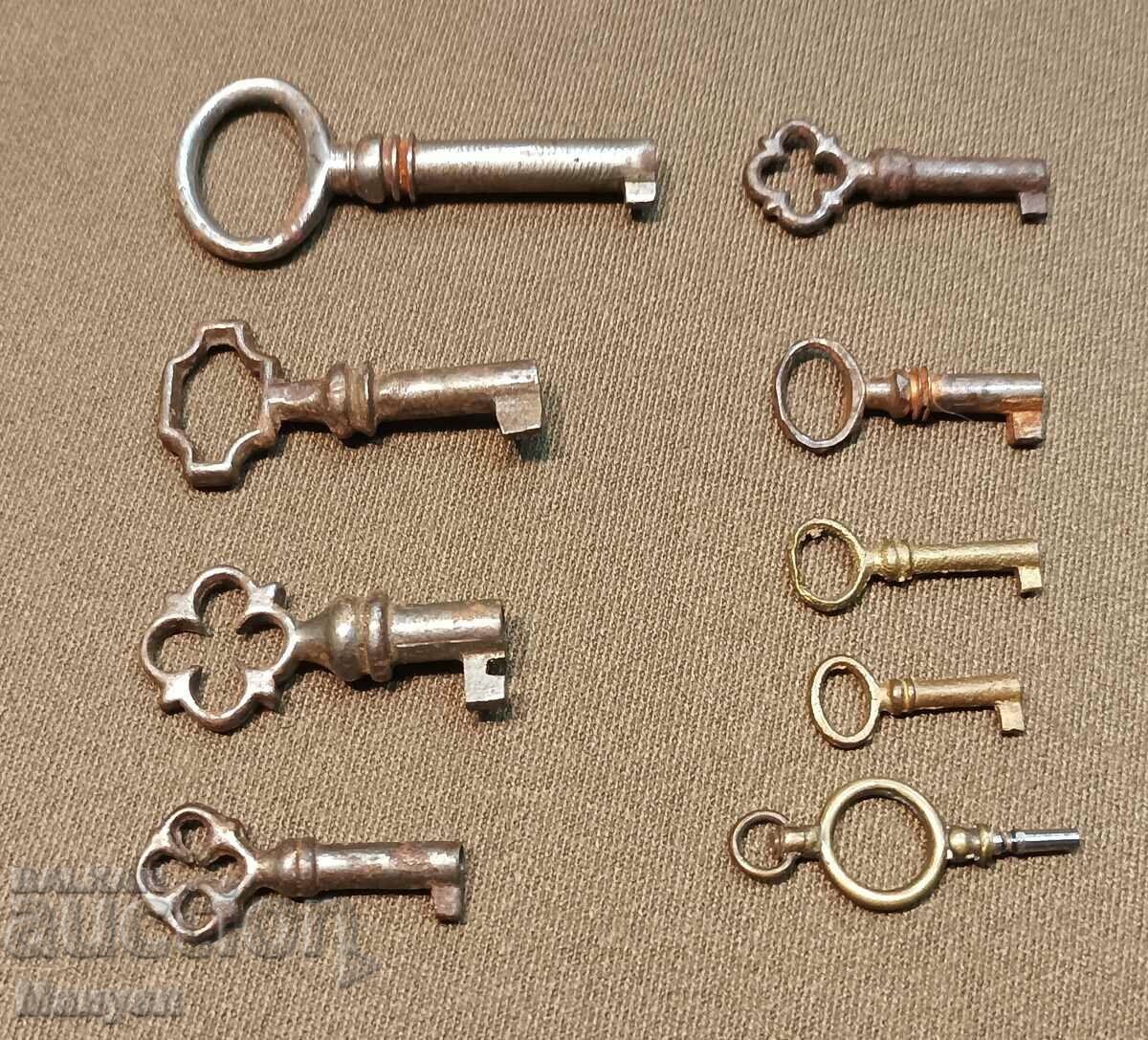 Collection of old rare keys.