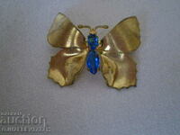 BUTTERFLY BROUGHT WITH BLUE CRYSTAL
