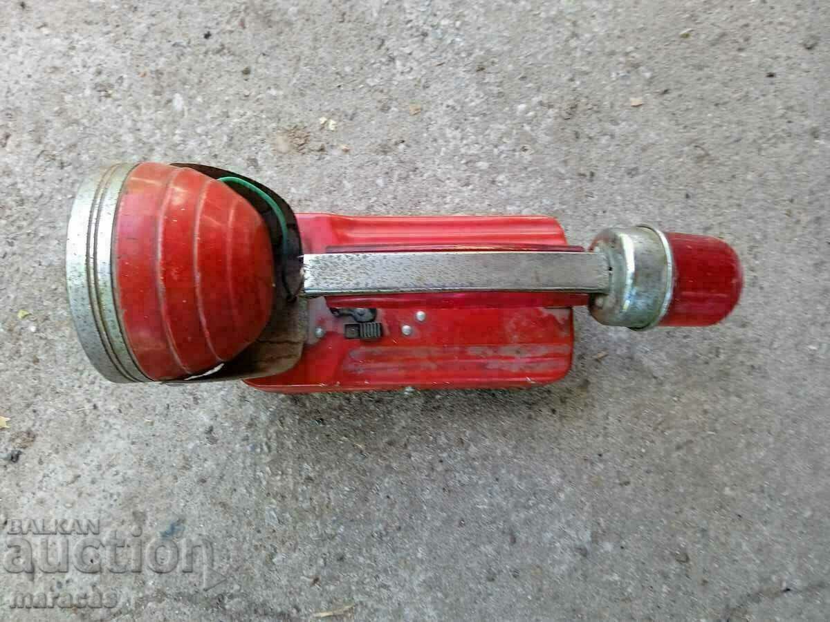 Old portable lamp with battery