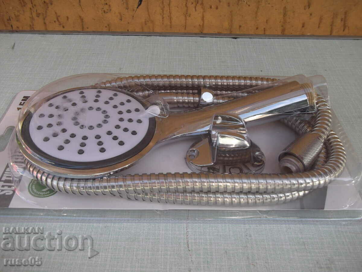 Auction Set "Shower head, hose - 1.5 m. And bracket" new Auction Set "Shower head, hose - 1.5 m. And bracket" new