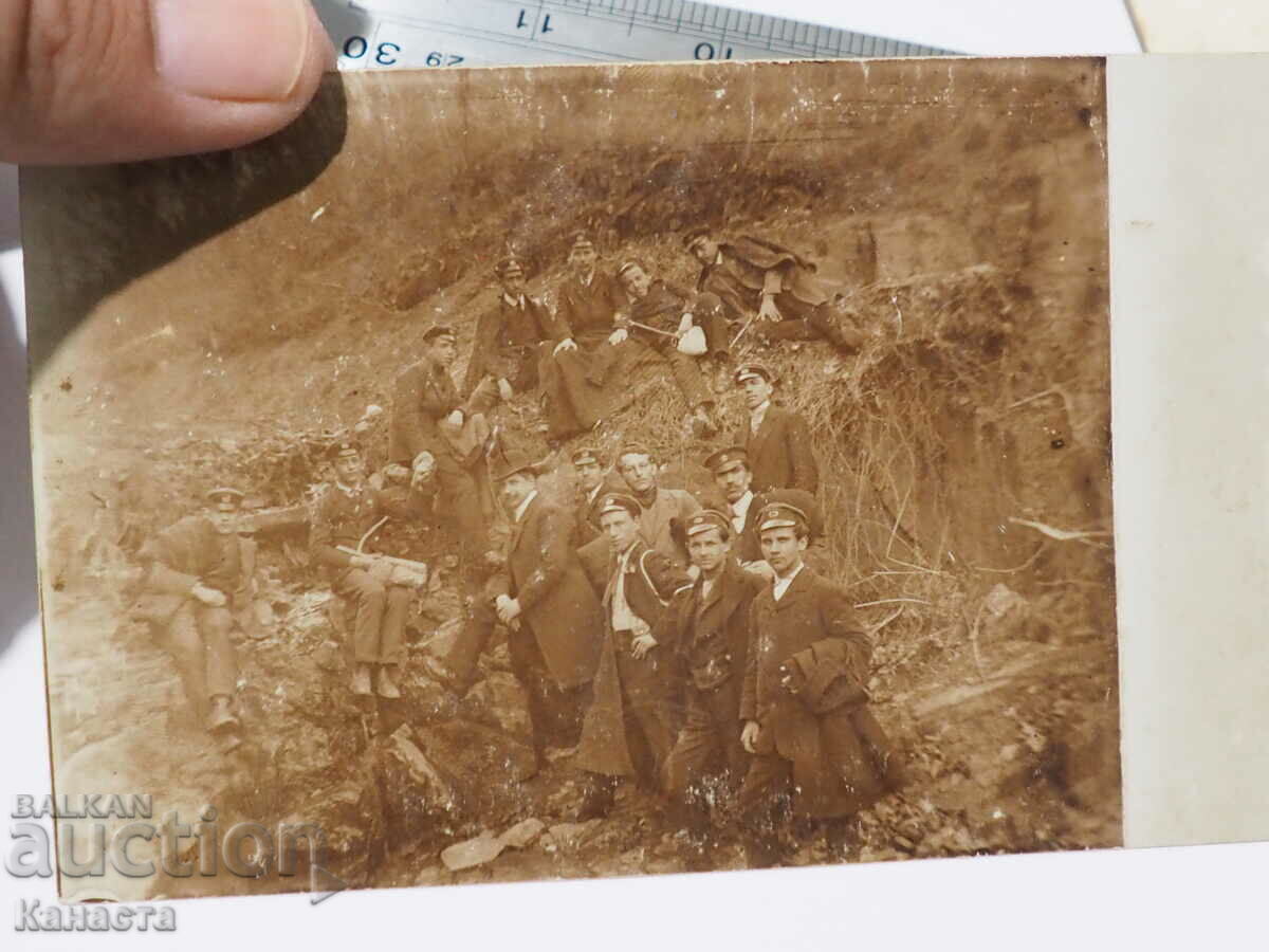 Стара снимка Ученици екскурзия Курило Кътина 1911   К 355