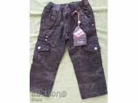 New pants of boiled cotton for a boy of 2-3 years