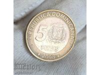 Dominican Republic 5 pesos 2008
