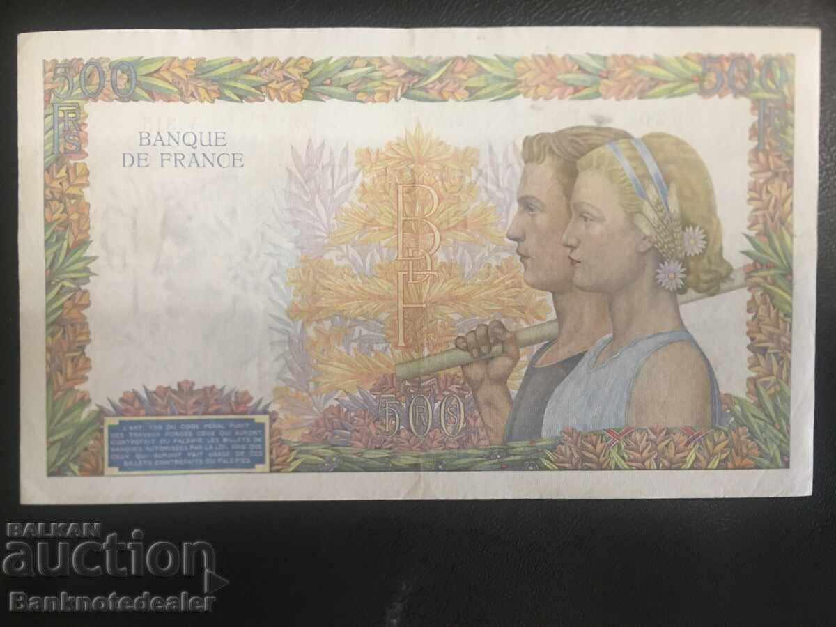 France 500 Francs 1940 Pick 95a Ref 0520 with price 110.00 BGN | € 56.24