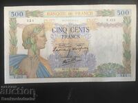France 500 Francs 1940 Pick 95a Ref 0521