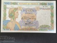 France 500 Francs 1940 Pick 95a Ref 6647