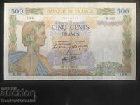 France 500 Francs 1940 Pick 95a Ref 1135