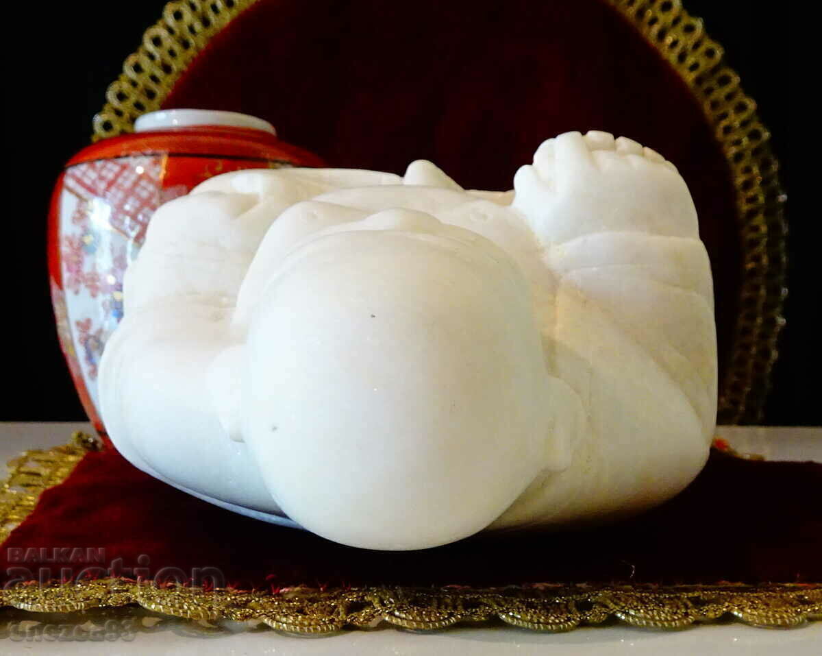 Buddha statuette of 1.5 kg marble. - 6 Buddha statuette of 1.5 kg marble. - 6