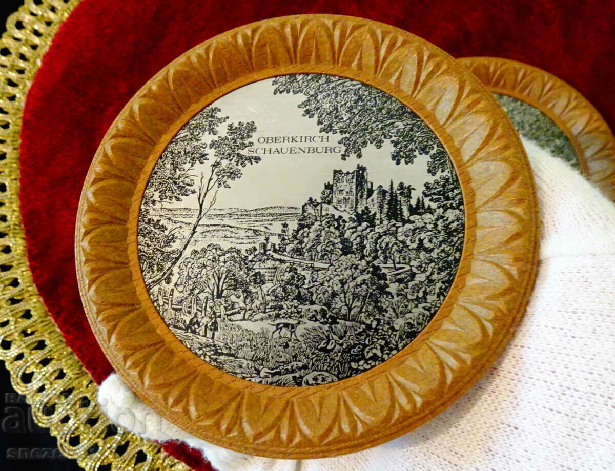 Plate, bowl with landscape lithograph Schauenburg castle, 2 pcs with price 4.00 BGN | € 2.05 Plate, bowl with landscape lithograph Schauenburg castle, 2 pcs with price 4.00 BGN | € 2.05